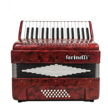 Acordeon Farinelli 1306-1r 32 Teclas 32 Bajos Rojo